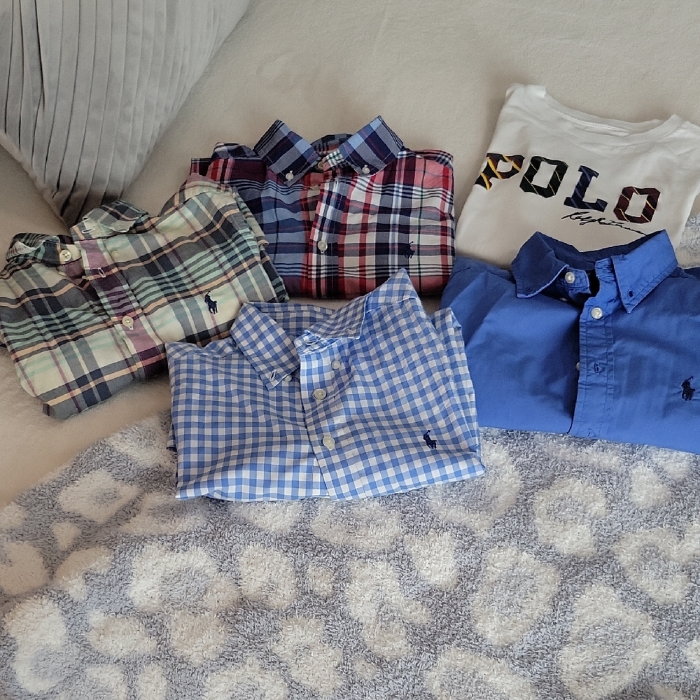 Ralph Lauren Polo Shirts Collection Of 5  For BOYS